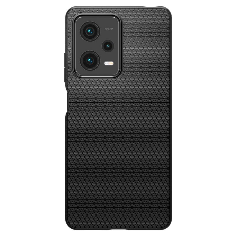 Husa Spigen Liquid Air pentru Xiaomi Redmi Note 12 Pro 5G/Poco X5 Pro 5G Negru Mat (Ingredi, ACS05788) by www.silkase.ro